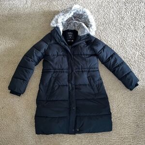 Women's Hollister Puffer Parka w/faux Fur Lining, M